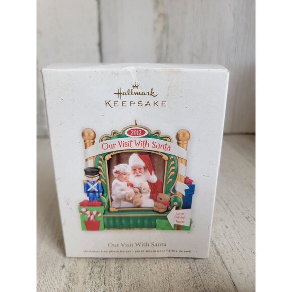 Hallmark are visit with Santa photo frame ornament Xmas - Picture 5 of 5